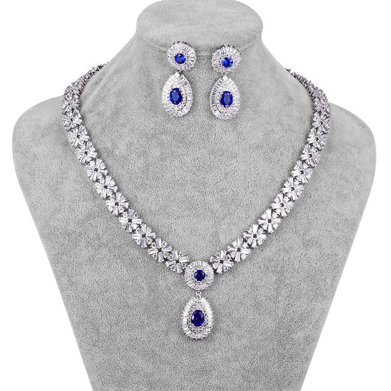 Blue Gem Prom Set