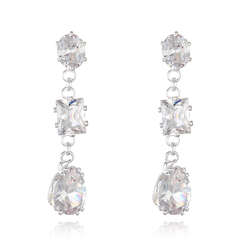 Bridesmaid Crystal Statement Earrings Style 02
