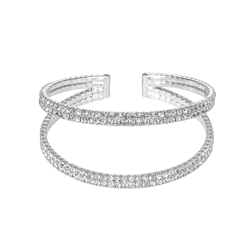 Double Curve Crystal Bracelet