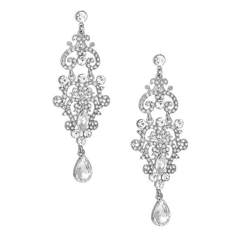 Formal Crystal Statement Earrings Style 04