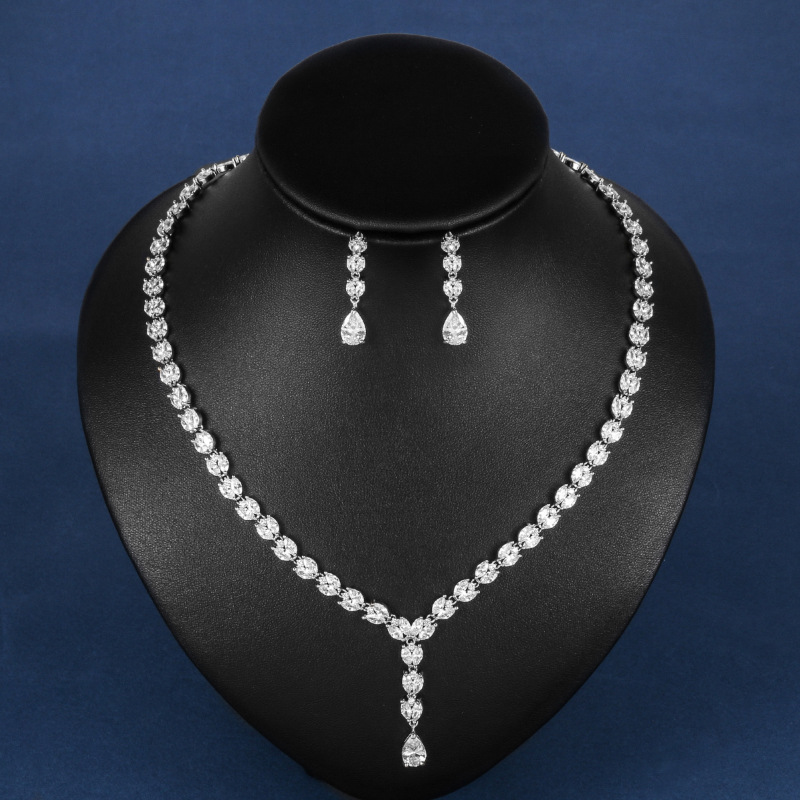 Formal Waterdrop Crystal Set