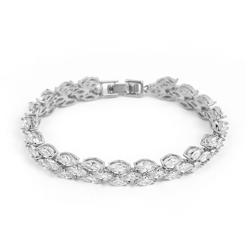 Marquise Crystal Tennis Bracelet