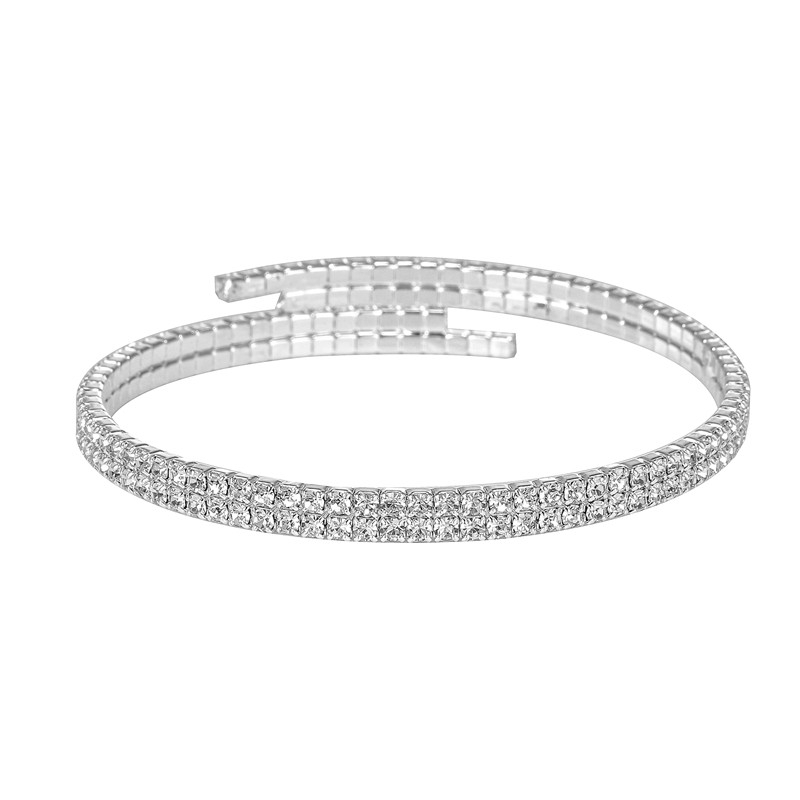 Minimal Crystal Cuff Bracelet