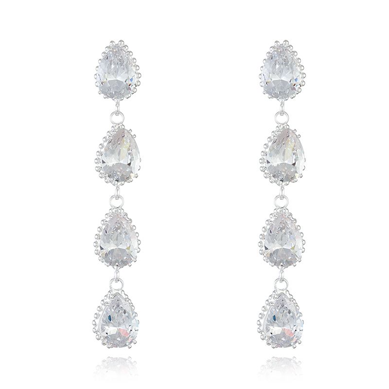 Prom Crystal Statement Earrings Style 01