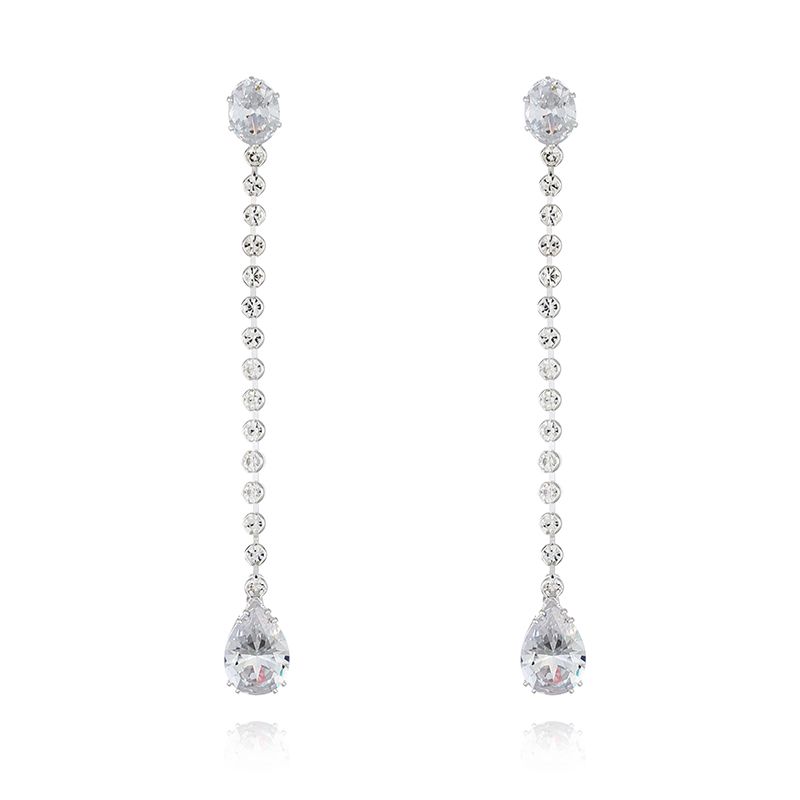Prom Crystal Statement Earrings Style 02