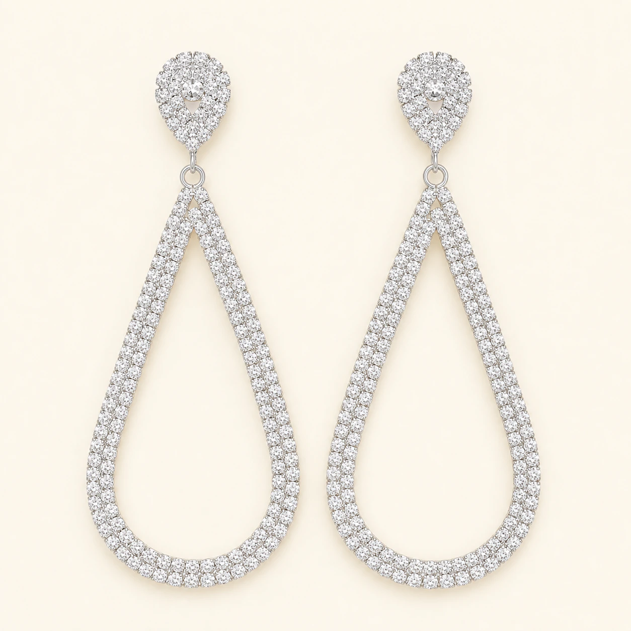 Prom Crystal Statement Earrings Style 06