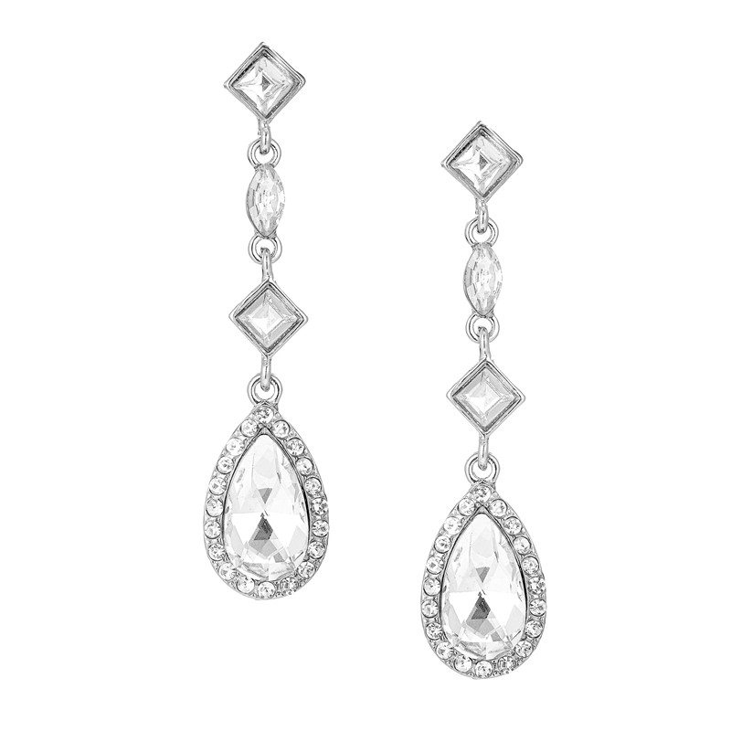 Prom Crystal Statement Earrings Style 10