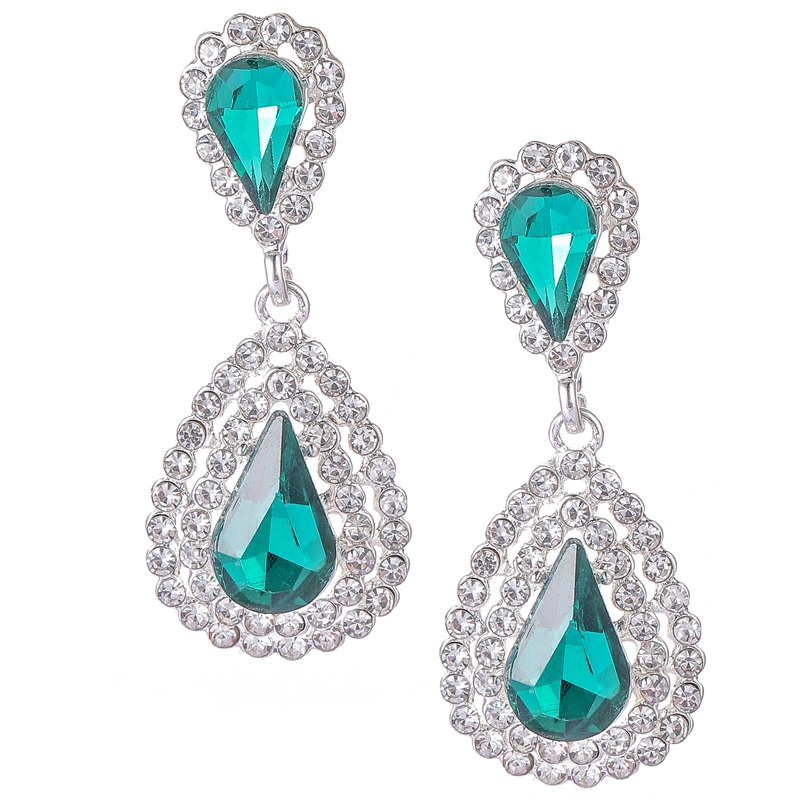 Prom Crystal Statement Earrings Style 13