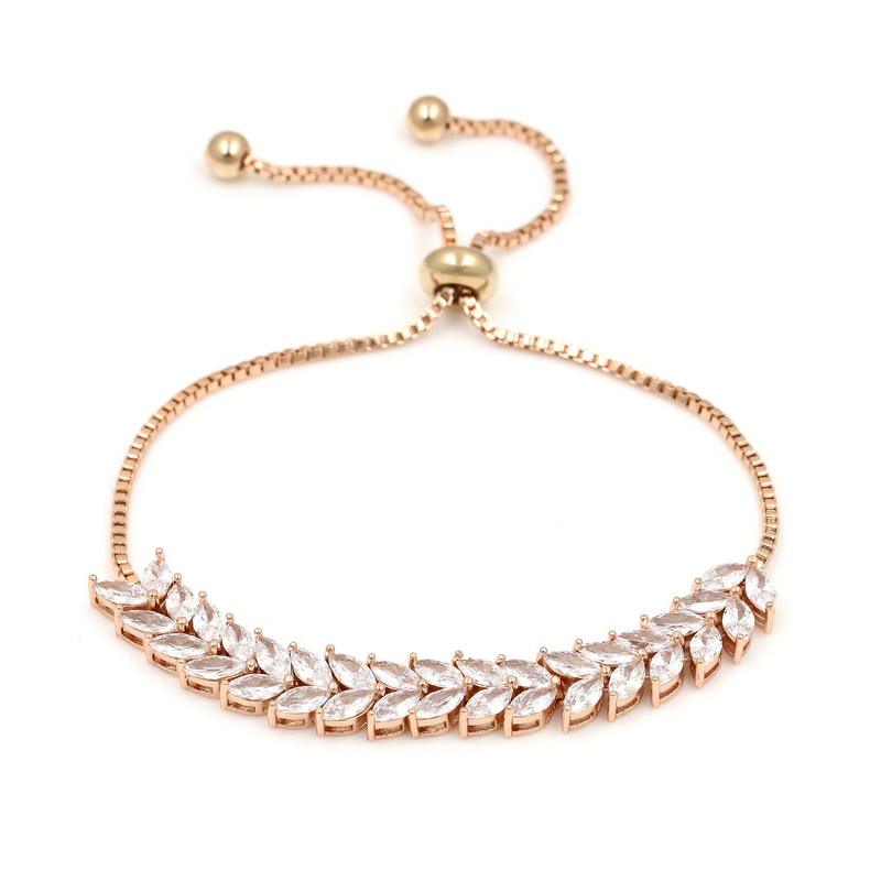 Rose Gold Leaf Bracelet