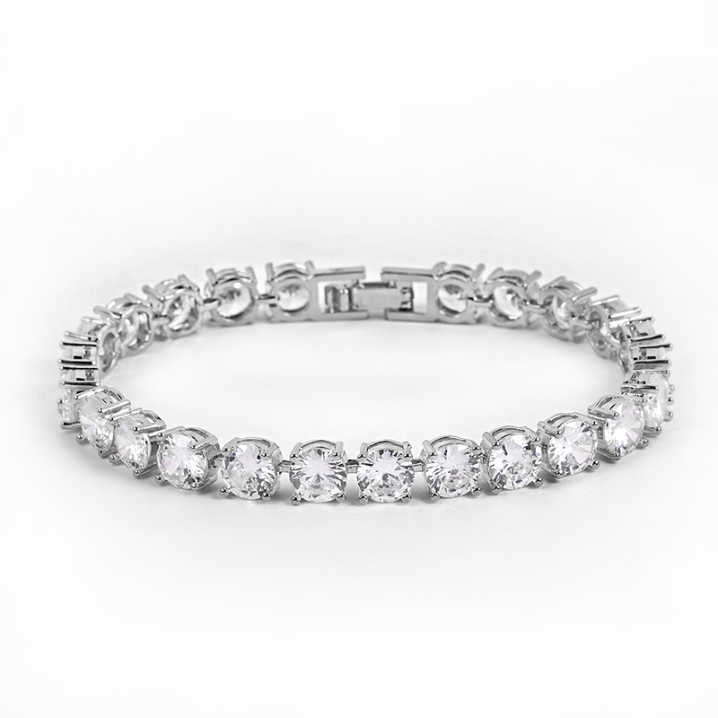 Round Crystal Tennis Bracelet