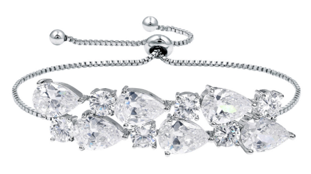 Statement Pear Crystal Bracelet