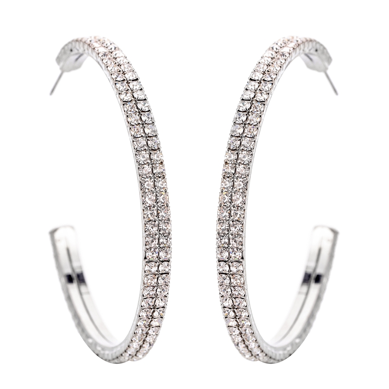 Wedding Guest Crystal Statement Earrings Style 02