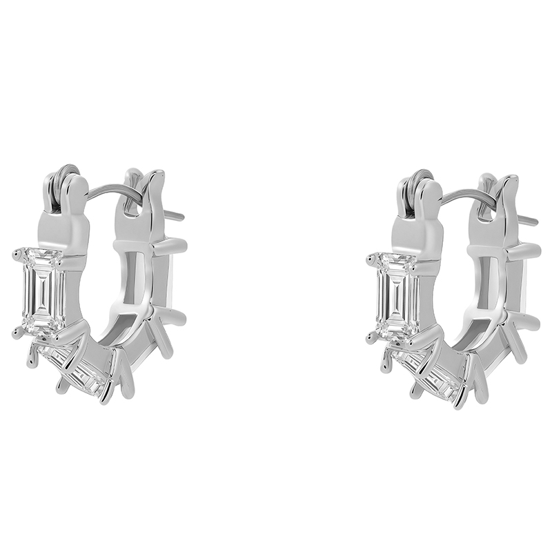 Wedding Guest Emerald Green Huggie Earrings